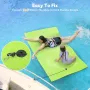 WARMOUNTS Floating Water Pad for Single, 8 x 4 FT Tear-Resistant 3-Layer XPE Foam Floating Mat Recreation Relaxing Lily Pad for Pool Lake River Ocean Boats Outdoor Water Activities