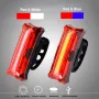 Đèn hậu xe đạp USB có thể sạc lại cho xe đạp leo núi Đèn hậu xe đạp địa hình Đèn hậu chống nước cảnh báo an toàn khi đi xe đạp ban đêm Đèn LED TL2451