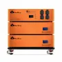 [US Direct] Cloudenergy 48V 300Ah 15.36Kwh Yığılabilir LiFePO4 Akü 6kw İnvertör 60A MTTP 10 Yıl Ömür Monitör RV, Güneş, Enerji Depolama, Karayolu, Şebekeden Bağımsız CL48-S2 için Mükemmel