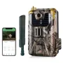 HC-900Pro 4G LTE Cellular Trail Hunting Camera 36MP Pixels Photos 4K FHD Video Resolution with Live Streaming Voice Clear Waterproof Night Vision Camera for Outdoors Photography
