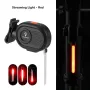 JOHORSE Bike Warning Taillight LED Streaming Red Light 300mAh Battery USB Rechargeable Waterproof Flashlight for MTB Bicycle Road Bike