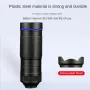 36X Phone Camera Telephoto Lens 4 In 1 Clip-on Telecope Zoom Macro Fisheye with Tripod Eyemask Storagebag Clip-On Lense for Hiking Camping Wildlife Observation Moon Sports Game Concert Watching