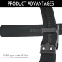 TUSHI 120cm Automatic Buckle Men Tactical Belt 1100D Nylon Thickened Hardened Double-layer Military Girdle for Outdoor Sports
