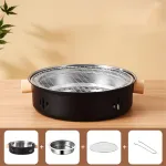IPRee Portable BBQ Charcoal Grill Stainless Steel Mini Outdoor Camping With Wire Mesh Grill Barbecue Stove