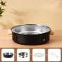 IPRee Portable BBQ Charcoal Grill Stainless Steel Mini Outdoor Camping With Wire Mesh Grill Barbecue Stove