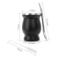8oz Tea Yerba Mate Cup 304 Inox Double-Wall Insulated Vacuum Stainless Steel Mate Straw Tea Coffee Set With Spoon Brush Bombilla