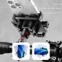 BENGGUO Aluminum Alloy Bike Phone Mount Quick Release Shock-absorbing Anti-slip Universal Motorcycle Handlebar 360° Rotation Phone Holder
