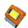 Bikight Magnetic COB Work Light, Safety Running Light with Strong Magnetic Clip, 6 Light Modes USB Rechargeable Waterproof Mini Led Keychain Light with Headband for Night Running Joggers Walking Hiking