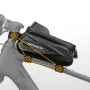 Sacoche de vélo pour téléphone, sacoche de cadre avant de vélo, étui étanche, rangement pour écran tactile, coque rigide pour tube VTT, sacoche de poutre avant
