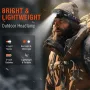 BORUiT White Red Light LED Headlamp Use AAA Battery 4 Modes Super Bright Head Lamp Waterproof Head Torch