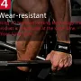 GOUNOD 1pair Sport Fitness Wrist Lifting Straps Wristband Silicone Non-slip Deadlift Grip Belt for Fitness Weightlifting Pull-up Exercise Training