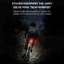 BENGGUO High Brightness Mini Bicycle Taillight 150mAH USB Charging Waterproof 3 Modes Bike Rear Light for Night Riding Safety Warning