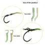 Anmuka 420pcs Fishing Tackle Kit ABS Boxed Fishing Accessories Set with Hooks Swivels Beads Locking Pins Screw Block Beans Anti-winding Sleeves Fit for Anglers