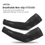 ROCKBROS Bike Arm Sleeve Breathable Quick Dry UPF50 UV Protection Cycling Sport Sleeve Ice Fabric Sunscreen Sports Wear Fitness Arm Sleeve
