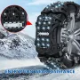 Tire Chain 1pcs Fat Tire Electric Bike Car Snow Chain Thickened Beef Tendon Wheel Chain Car Tire -Skid Chains Belt Safe and Secur Non-Slip Wheel Snow Chain Usefulness