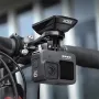 WEST BIKING Aluminum Alloy Bicycle Computer Holder Adjustable Angle Mountain Bike Headlight Sports Camera Mount Handlebar Extended Bracket