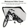 XANES 210D Oxford Cloth Waterproof Bicycle Cover Sun-proof Dust-proof Electric Vehicle Motorcycle Cover for Outdoor Storage