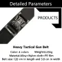TUSHI 115cm Buckle Men Tactical Belt 1100D Nylon Thickened Double-layer Military Belt for Outdoor Sports Police Duty Shooting Training