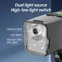 BIKIGHT B4 120dB Tweeter Anti-Fog Bicycle Headlight Smart Light Sensing Digital Display Wireless Remote Control Bike Light for Night Cycling