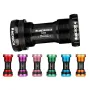 MEROCA BB68-73mm Bicycle Bottom Bracket Aluminum Alloy Waterproof Rust-proof Threaded Screw-in Middle Sealed Bearing for MTB