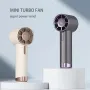 IPRee Portable Handheld Fan 1-100 Speeds Adjustable Turbo Mini Fan with LED Display Rechargeable Ice Cooling Metal Shell Personal Fan