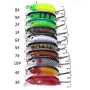 ZANLURE 10PCS Slow Sinking Minnow Fishing Lures 7g Wobbler Crankbait Artificial Hard Bait for Bass Trout Pike