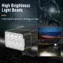 BIKIGHT 8 LED Bike Headlight 900Lm Brightness Dual Distance Beams 4000mAh Battery USB Rechargeable IPX6 Waterproof Rotatable Flashlight for Cycling Camping Fishing