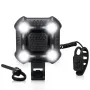 Elecpow Bicycle Horn Headlights Waterproof USB Charging Night Riding Strong Bike Light 140dB 6 Volume Security Alarm Bike Bell