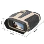 Binoculars with Camera Night Vision Scope 4X Optical Zoom 8X Digital 3\ LCD Screen 2.5K Video 3W IR Waterproof IP65 for Hunting Outdoor Telescope