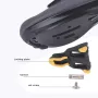 1 Pair MEROCA Bike Lock Pedal Bicycle Self-Locking Pedal With Sealed Bearings Lock Piece For SPD System Road Bike Ultra-Light Pedal