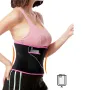 BOER Sports Fitness Waist Belt Breathable Non-slip Sprain Protection Pocket Design Easy to Adjust Back Support for Running Hiking Cycling