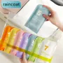 IPRee Capa de chuva portátil espessada para viagem ao ar livre, à prova d'água, para mulheres e homens, descartável, para acampamento, capa de chuva, suprimentos de viagem