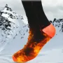 TENGOO Heated Long Socks, Battery Life Up To 65°C, Warm Sports Cotton Socks for Winter Outdoor Sports