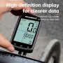 ROCKBROS M1 GPS Bicycle Computer 5.0 ANT Bluetooth Waterproof Wireless Bike Speedometer Bicycle Odometer Stopwatch Bike Accessories for MTB Road Cycle/City Bike
