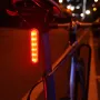 WEST BIKING Bicycle Laser Brake Sensing Taillight IPX5 Waterproof 450mAH USB Charging Bike Rear Light for Night Riding Safety