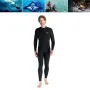 DIVE&SAIL 3mm Warm Neoprene Long Sleeve Wetsuit High Elasticity Wear-resistance Diving Suit Thermal Suit for Surfing Snorkeling Diving Swimming