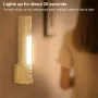 Multifunktionell LED-lampa Liten nattlampa med närvarosensor Magnetiska vägglampor Smarta rörelsedetekterande lampor för sovrum, hall