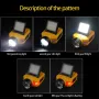 COB+ LED Sensor Headlamp Clip Cap Light USB Rechargeable Head Flashlight Built-in Battery for Fishing Camping