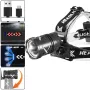 XHP70 Bright LED Headlamp Long-Range Rechargeable Adjustable Focus Outdoor Headlight Head Light
