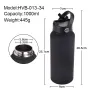IPRee 1000ml Thermos Cup LID With Straw And Handle Sealed Leak Proof Portable Handle Outdoor Sports Water Bottle