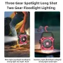 WEST BIKING Portable Camping Light with Fan 3 In 1 Multifunctional Outdoor Flashlight USB Charging Home Lamp Hanging Tent Light