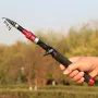 1.8M Mini Portable Adjustable Travel Carp Feeder Telescopic Fishing Rod Stream Hand Pole Fishing Tackle
