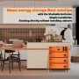 [US Direct] Cloudenergy 48V 450Ah 23.04Kwh Stackable LiFePO4 Battery with 6kw Inverter 60A MTTP 10 Year Lifetime Perfect for Monitor RV, Solar, Energy Storage, Overland, Off-Grid CL48-S3
