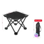 IPRee Portable Camping Folding Chair Footrest Compact Lightweight Travel Foot Rest Stool for Outdoor Park Lawn BBQ with Storage Bag