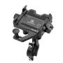 BENGGUO Aluminum Alloy Bike Phone Mount Quick Release Shock-absorbing Anti-slip Universal Motorcycle Handlebar 360° Rotation Phone Holder