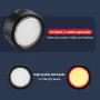 BIKIGHT 100LM Mini Bike Headlight Taillight 200mAh Type-C Rechargeable 3 Modes Adjustable Warning Bicycle Light for MTB Night Riding Safety