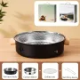 IPRee Portable BBQ Charcoal Grill Stainless Steel Mini Outdoor Camping With Wire Mesh Grill Barbecue Stove