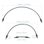 DIDEEP 15cm 65cm 80cm Diving High Pressure Regulator Hose Professional Carbon Fiber Woven Flexible Safe Scuba Diving High Pressure Hose
