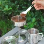 IPRee Percolator Coffee Pot Stainless Steel Camping Outdoor Stovetop Maker W/ Top Glass Knob 9 Cups Cold Brew Coffee Maker Coffeeware