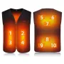 TENGOO HS-10 10 Areas Smart Heating Vest 3 Gear Temperature USB Charging Winter Warmth Cold-proof Waistcoat for Men Women Elderly People